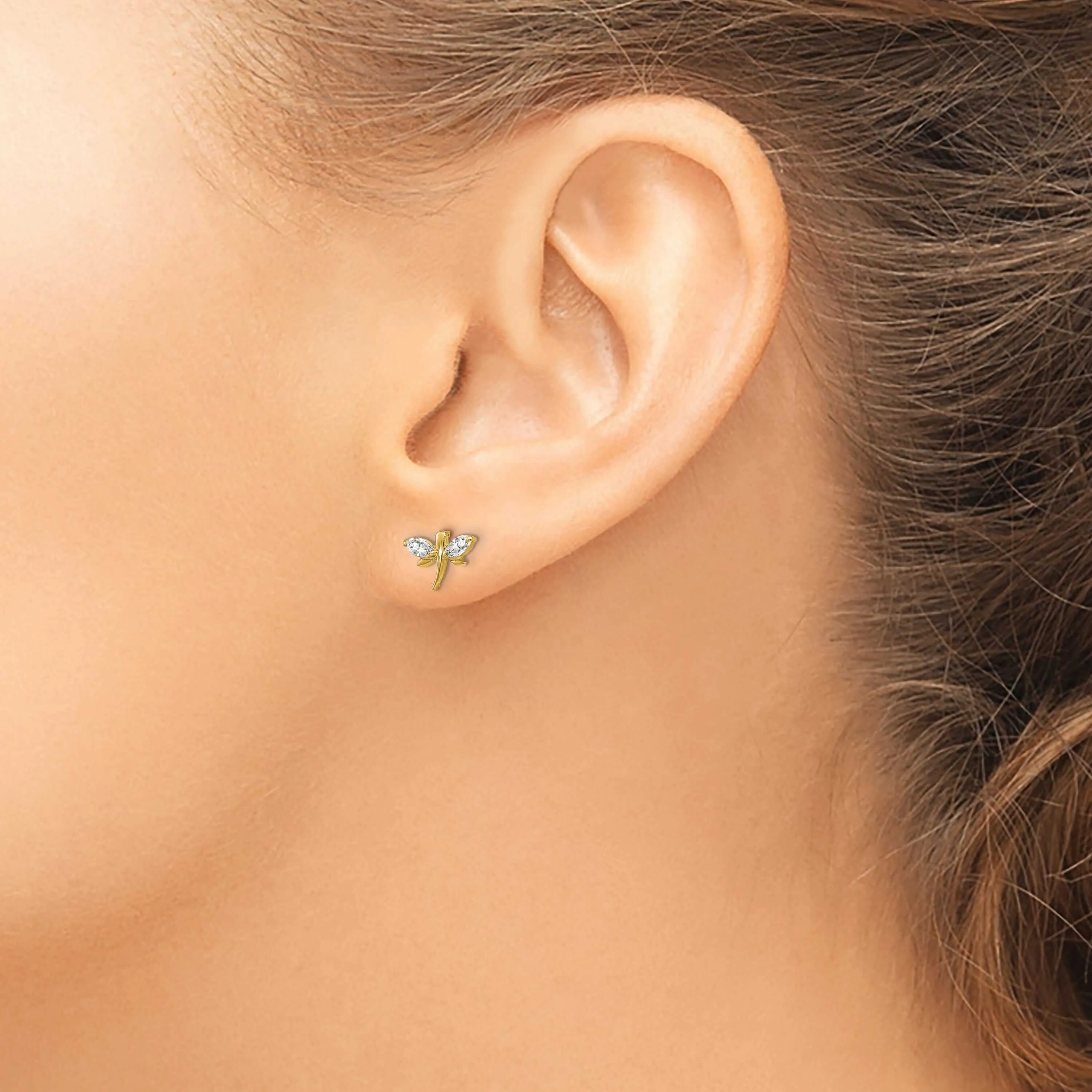 14k Madi K Dragonfly Post Earrings