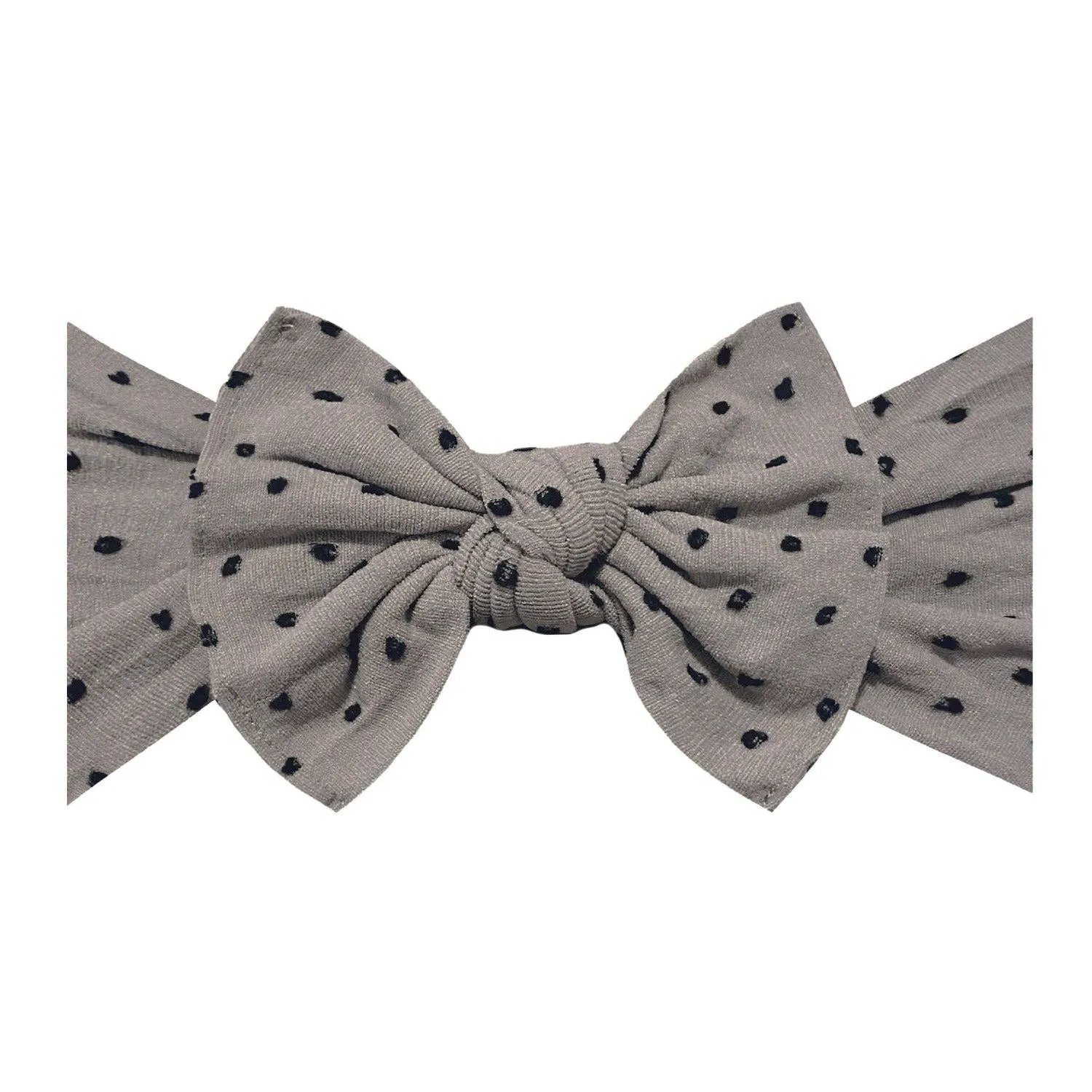BBB Patterned Shabby Headband in Black/Taupe