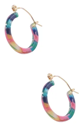 Celluloid Ring Earrings
