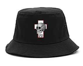 Cross And Skull Chest Mens Bucket Hat