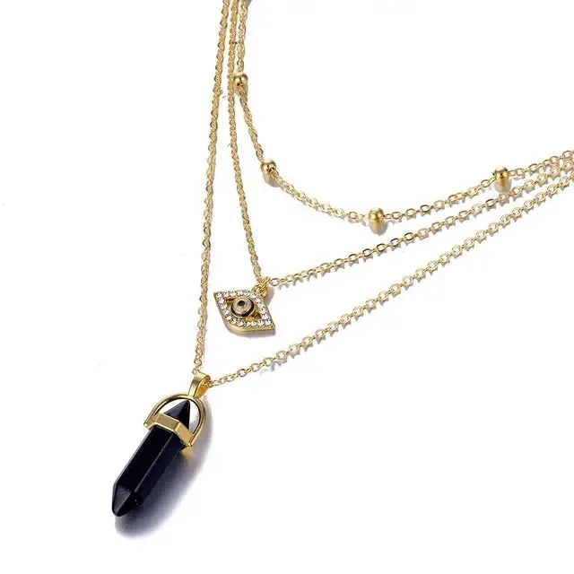Eye of Protection Crystal Necklace