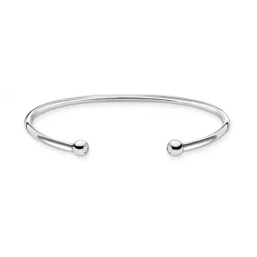 Flexible Silver Dot Bangle AR103-051-14