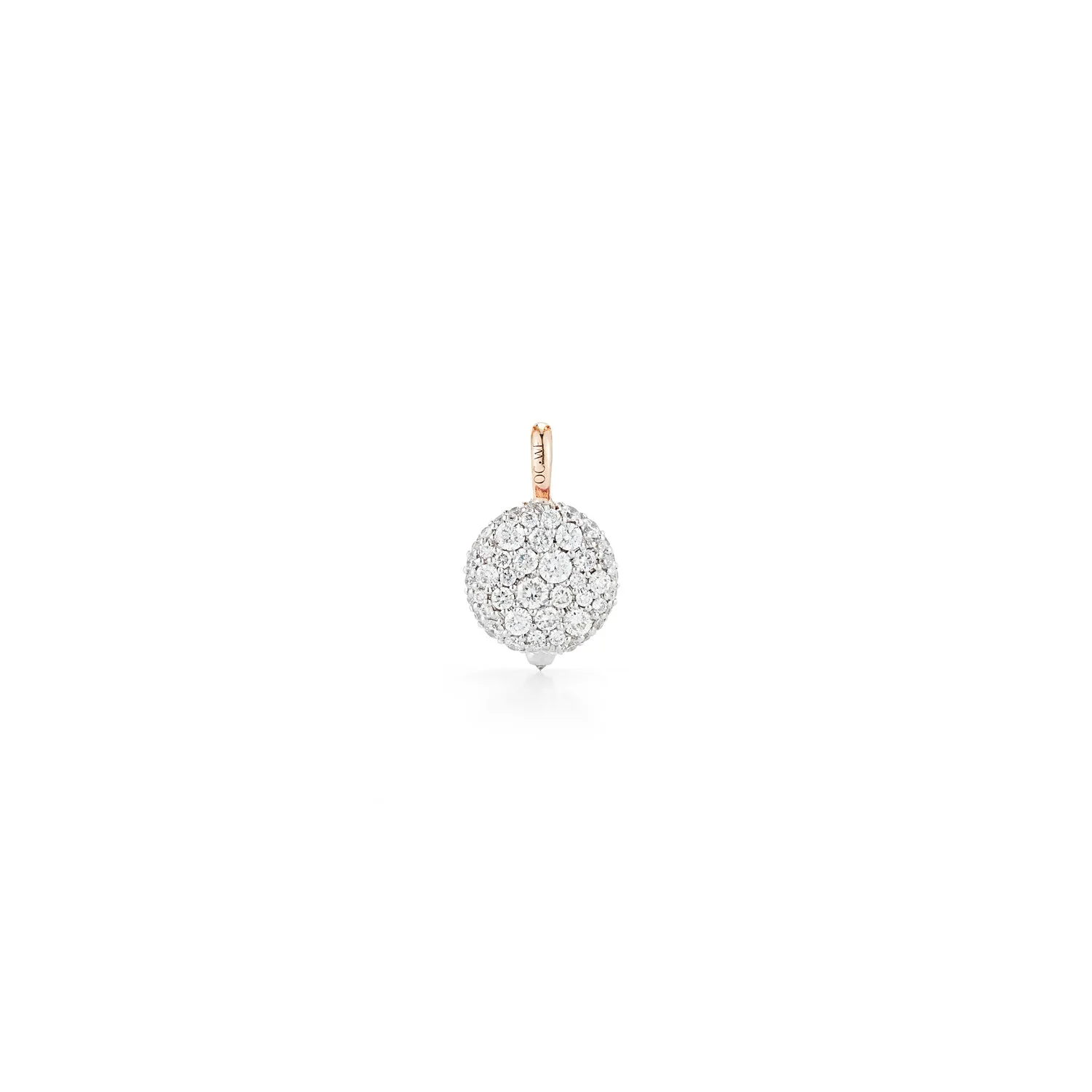 OC X WF 18K SMALL DIAMOND PEBBLE LOCKET