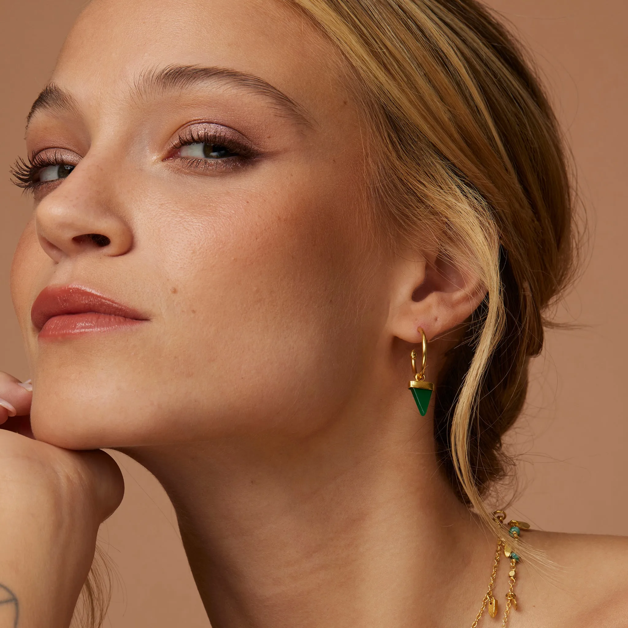 Paula Green Jade Earrings