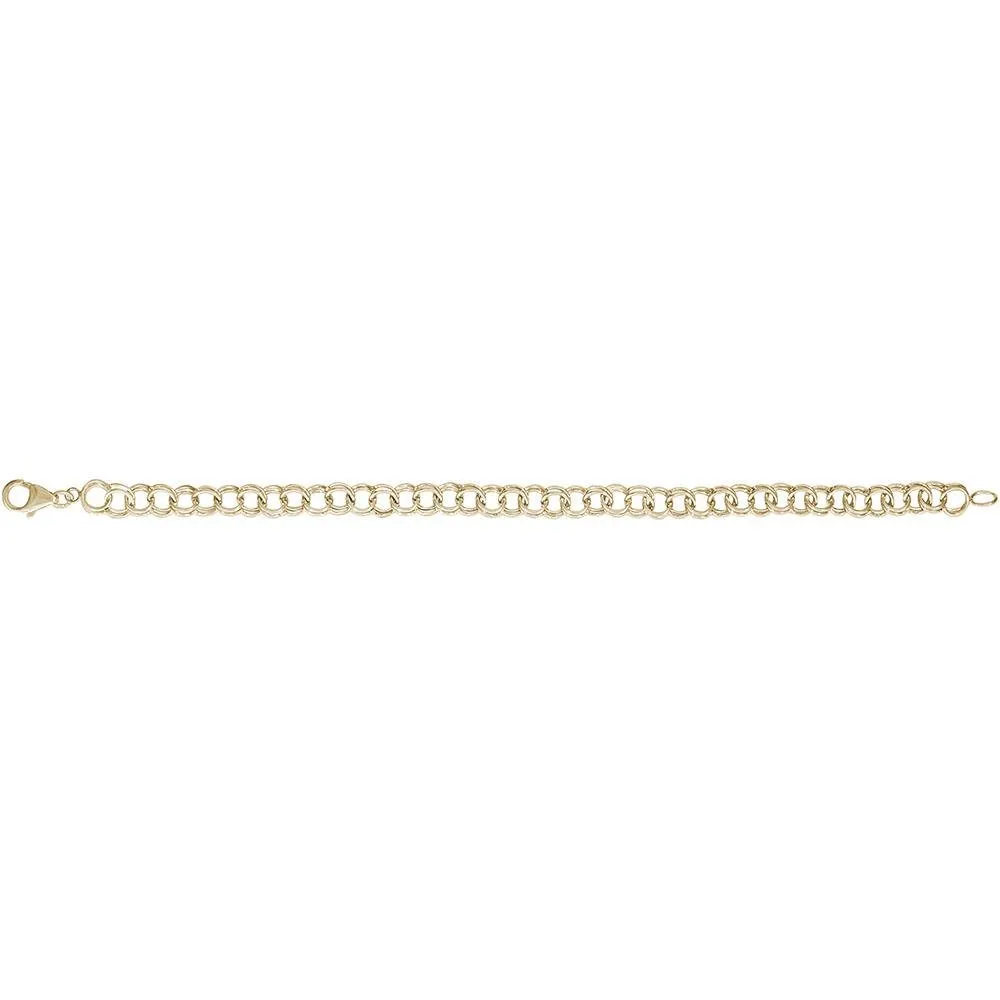 Rembrandt Charms - Double Link Classic Bracelet With Lobster Claw - 20-0021