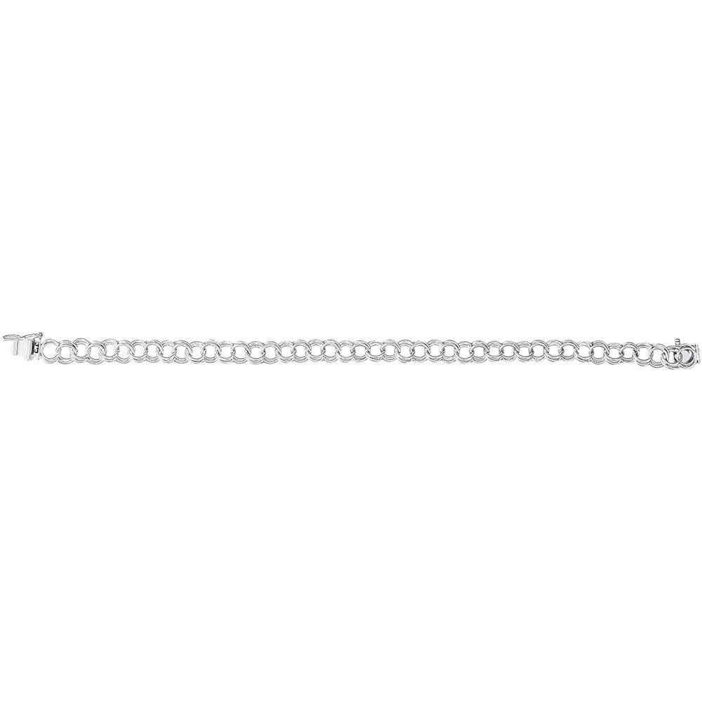 Rembrandt Charms - Double Link Curb Classic Charm Bracelet - 20-0022