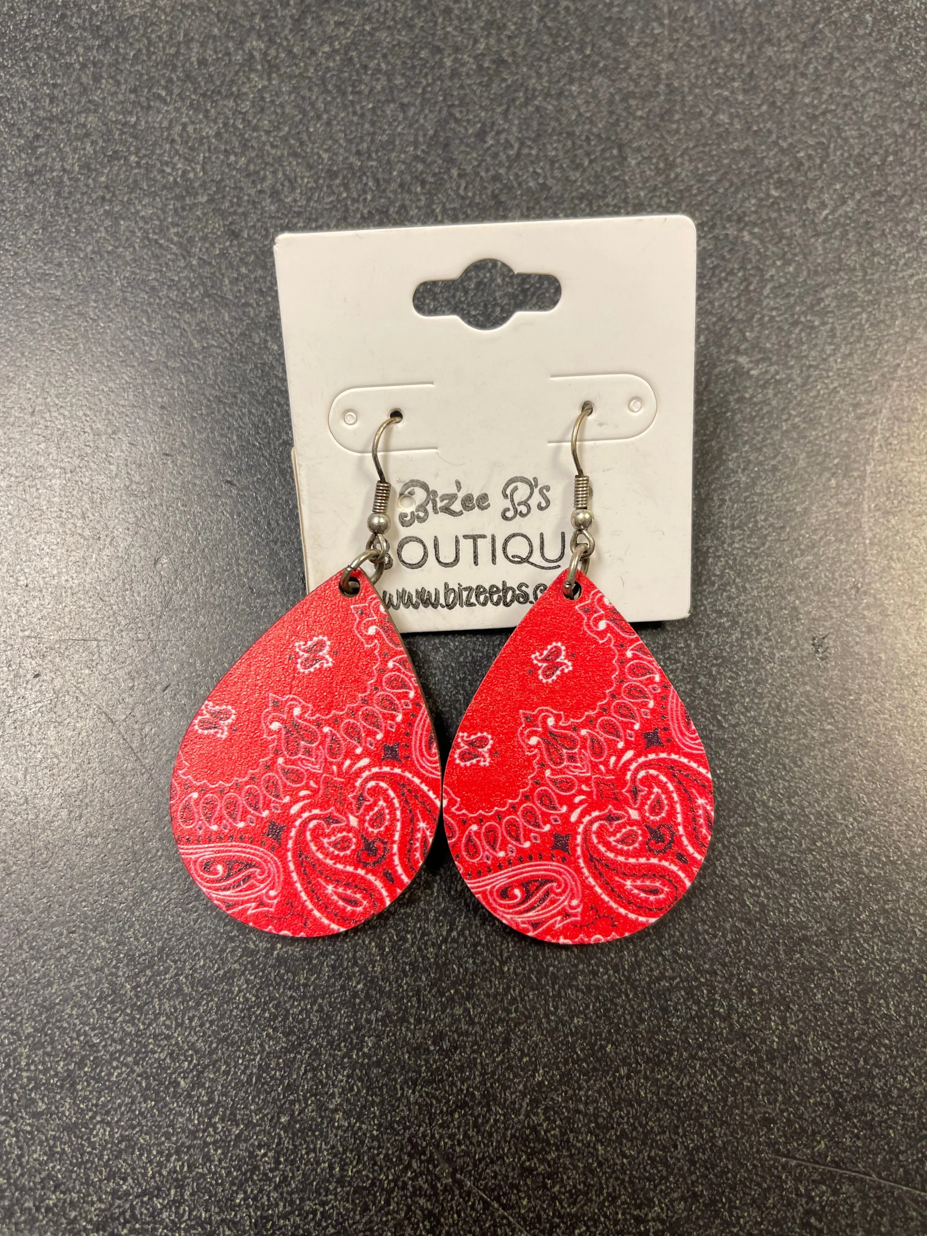 Tipi Tear Drop Wooden Earrings