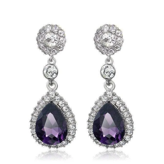 Water Drop Crystal Earrings Eardro